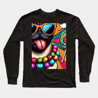 Pug Dog Friends Long Sleeve T-Shirt